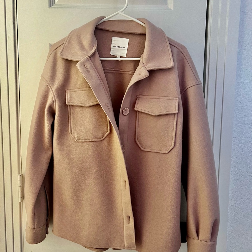 Avec Les Filles Tan Utility Jacket